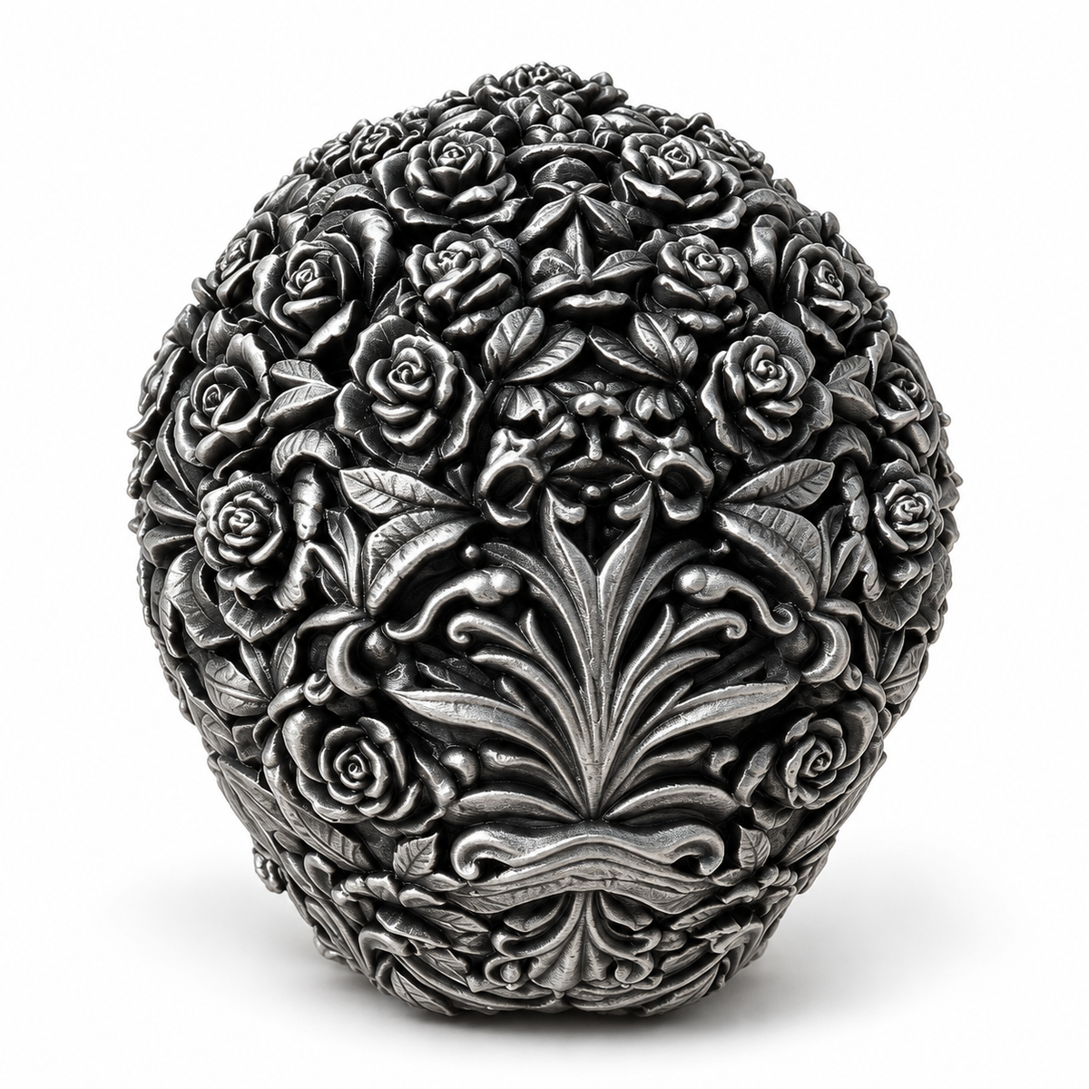 Ornate Rose Skull