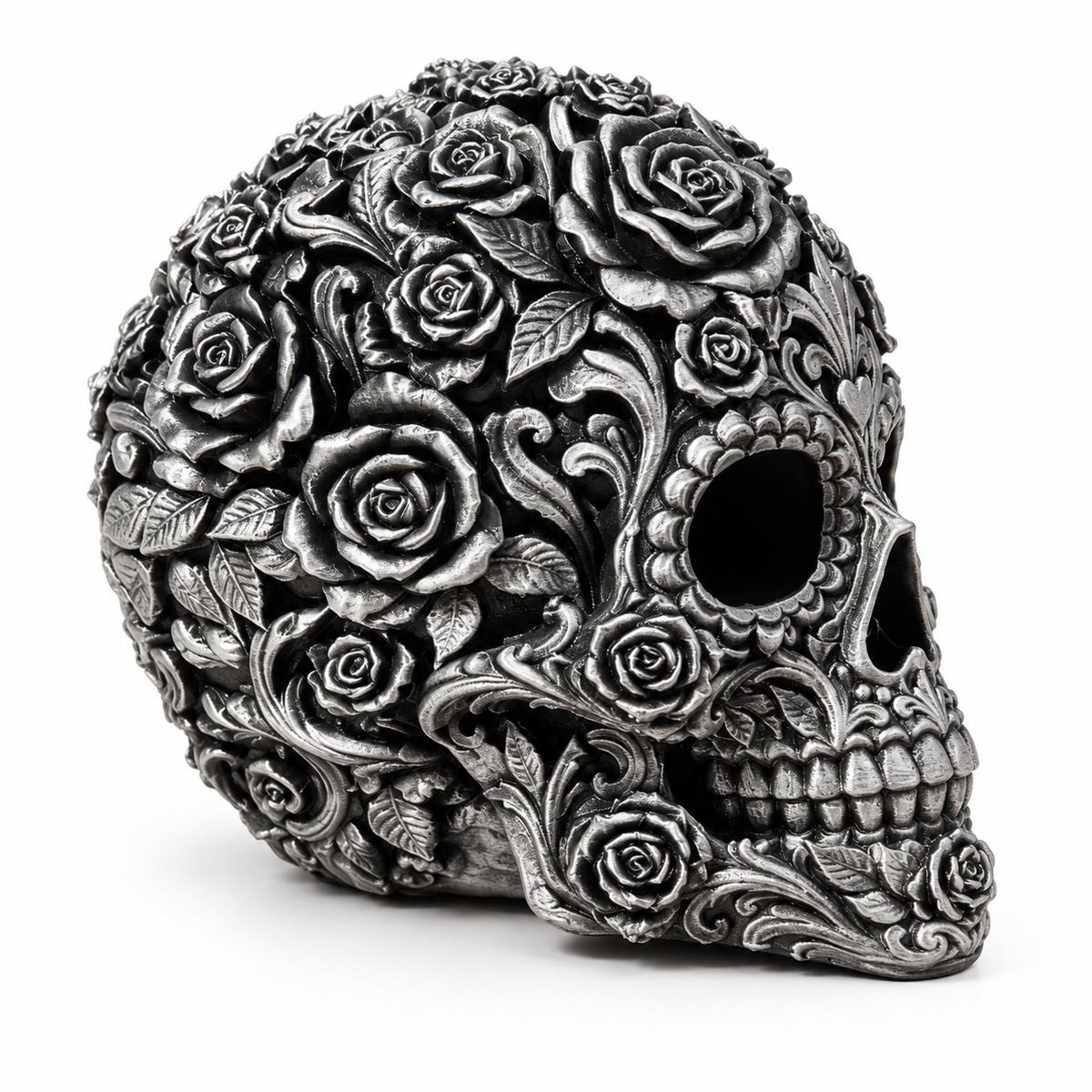 Ornate Rose Skull