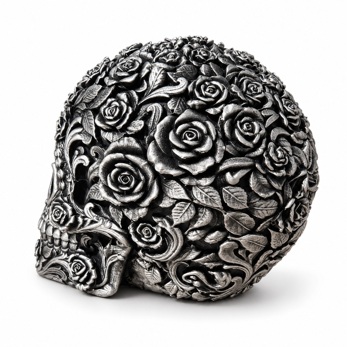 Ornate Rose Skull